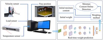 Moisture content online detection system based on multi-sensor fusion and convolutional neural network